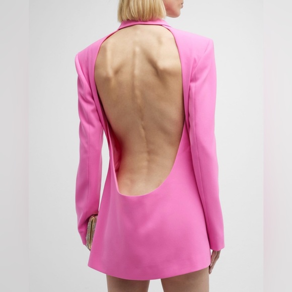 Monot Backless Mini Blazer Jacket Dress - Picture 3 of 15